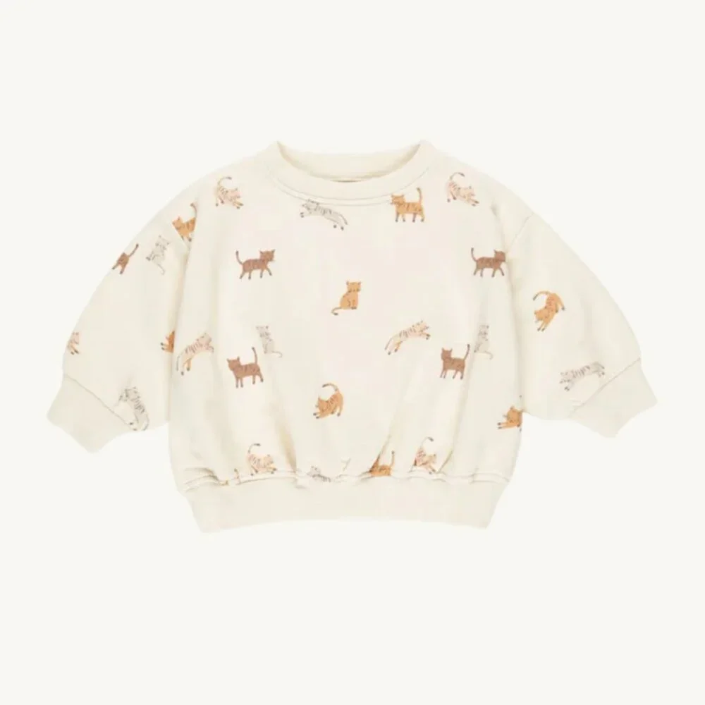 NWT - Quincy Mae Cats Sweat Set ORGANIC - Picture 2 of 4